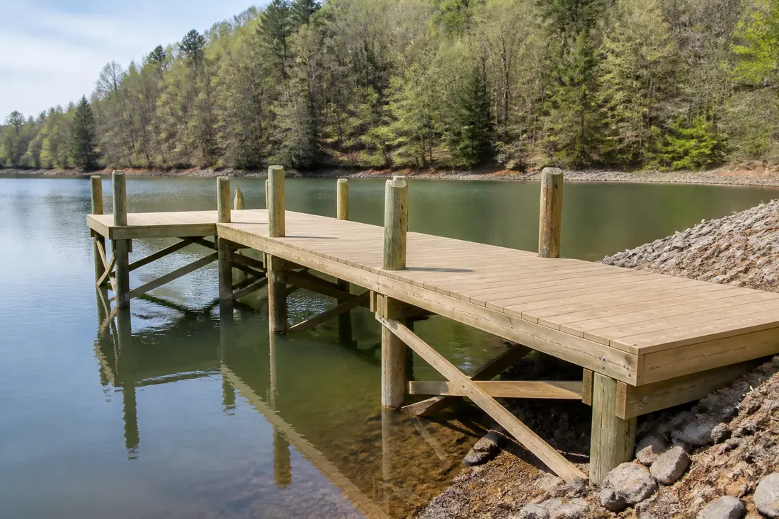 Fixed dock — dock building